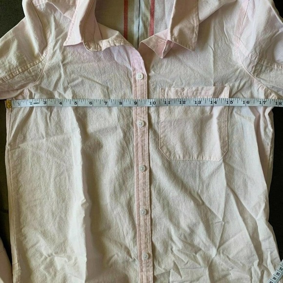 Athleta Blouse Button Down Top Shirt collared Lightweight Blush Pink Sz XXS - Picture 10 of 10